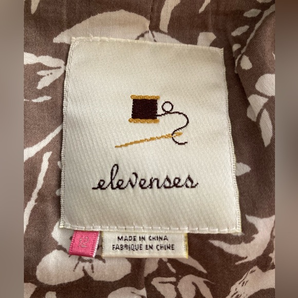 Anthropologie Elevenses wool blend ruffle blazer SZ 12 - Picture 6 of 8